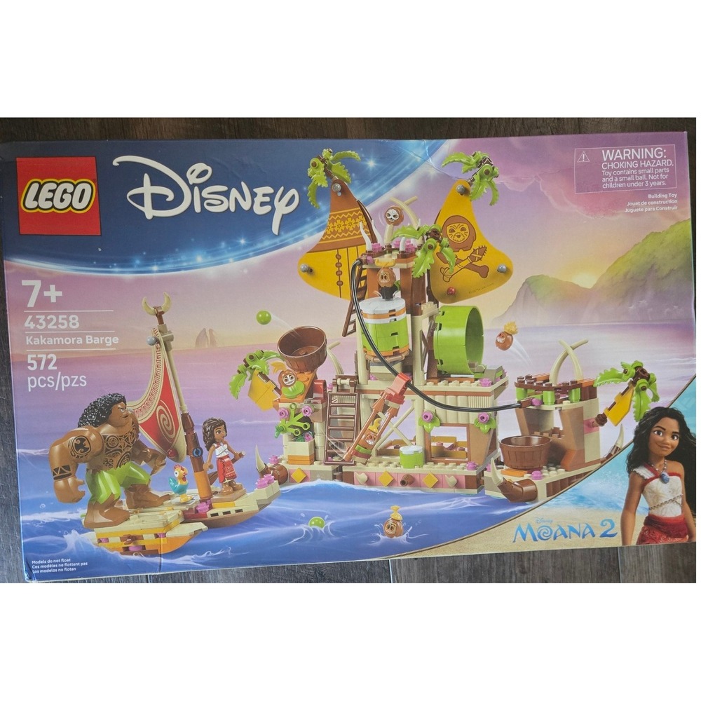 LEGO Disney Moana 2 Kakamora Barge 43258 Building Set 572 Pcs Maui Moana Hei Hei